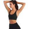 image:imageOYANUS Sports Bras for Women Sexy Crisscross Back Padded Strappy Workout Bras Medium Support Yoga Bra with Removable CupsZ01black