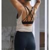 image:imageOYANUS Womens Summer Workout Tops Sexy Backless Yoga Shirts Open Back Activewear Running Sports Gym Tank TopsBeige