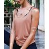 image:imageOYANUS Womens Summer Workout Tops Sexy Backless Yoga Shirts Open Back Activewear Running Sports Gym Tank TopsCameo