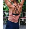 image:imageOYANUS Womens Summer Workout Tops Sexy Backless Yoga Shirts Open Back Activewear Running Sports Gym Tank TopsCameo