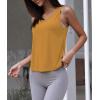 image:imageOYANUS Womens Summer Workout Tops Sexy Backless Yoga Shirts Open Back Activewear Running Sports Gym Tank TopsGinger