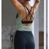 image:imageOYANUS Womens Summer Workout Tops Sexy Backless Yoga Shirts Open Back Activewear Running Sports Gym Tank TopsGreen