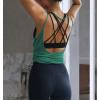 image:imageOYANUS Womens Summer Workout Tops Sexy Backless Yoga Shirts Open Back Activewear Running Sports Gym Tank TopsInkgreen