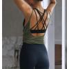 image:imageOYANUS Womens Summer Workout Tops Sexy Backless Yoga Shirts Open Back Activewear Running Sports Gym Tank TopsOlive