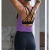 image:imageOYANUS Womens Summer Workout Tops Sexy Backless Yoga Shirts Open Back Activewear Running Sports Gym Tank TopsPurple