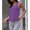 image:imageOYANUS Womens Summer Workout Tops Sexy Backless Yoga Shirts Open Back Activewear Running Sports Gym Tank TopsPurple