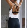image:imageOYANUS Womens Summer Workout Tops Sexy Backless Yoga Shirts Open Back Activewear Running Sports Gym Tank TopsWhite